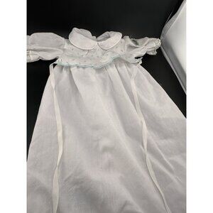 Cabbage Patch Kids Preemie White Blue Rosebuds Gown Dress Girl Vtg 1984 Lace CPK